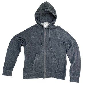 V::Room Full Zip Cotton Hoodie - Gray | Large